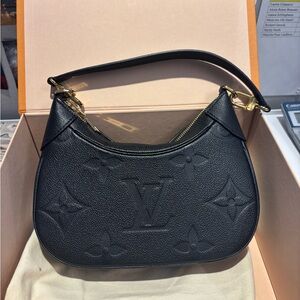 Louis Vuitton Black Embossed Shoulder Bag
